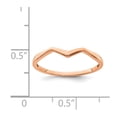 thumbnail image 4 of Solid 14K Rose Gold Ring Band Size 8.5, 4 of 6