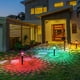 thumbnail image 5 of Luces solares para caminos de jardín, paquete de 4, luces solares para exteriores, impermeables, iluminación LED para césped, pasarelas, aceras, 30,8 x 6 cm, 5 of 6