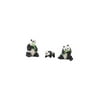 Miniature Panda Figures Cake Toppers 1/87 DIY Crafts Photography Props Dollhouse Handpainted Cute Tiny Pandas Model Decor Collection Diorama Style A