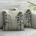 thumbnail image 3 of Chilfamy Grey Tree Pillow Covers Forest Gray Beige Decorative Nature Pine Trees Throw Pillows Pillowcase Square Cushion Case for Couch Sofa Bed Bedroom Car Living Room, 3 of 5