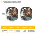 thumbnail image 5 of Bulopur Cat Crazy Car Sun Shade Windshield Protect Vehicle from UV Sun Windshield Visor Sun Shade Easy to Store Sun Visor Protector Automotive Window Sunshades for Most Cars, 2 Pcs, 5 of 6