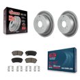 thumbnail image 1 of Transit Auto Rear Coated Disc Brake Rotors and Ceramic Pads Kit for Car 2006-2010 Hyundai Accent Kia Rio5 Rio KGC-101735, 1 of 11