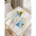thumbnail image 5 of Blue Beach Coastal Placemats Set of 8, Summer Ocean Nautical Seaside Placemats for Dining Table, Place Mats for Kitchen Tabletop, Waterproof Wipeable Dining Table Mats Set, 5 of 9