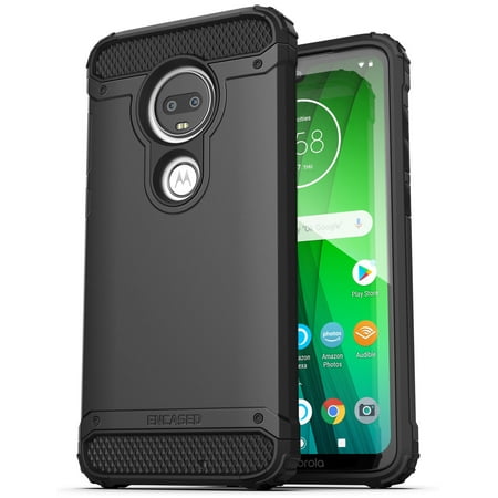 Encased Heavy Duty Moto G7 Case (2019 Scorpio Series) Military Grade Rugged Phone Protection Cover (Motorola G7)