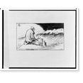 thumbnail image 2 of Historic Framed Print, [Fidel Castro building a sand castle on a tiny island as a huge wave bears down on him].Oliphant., 17-7/8" x 21-7/8", 2 of 9
