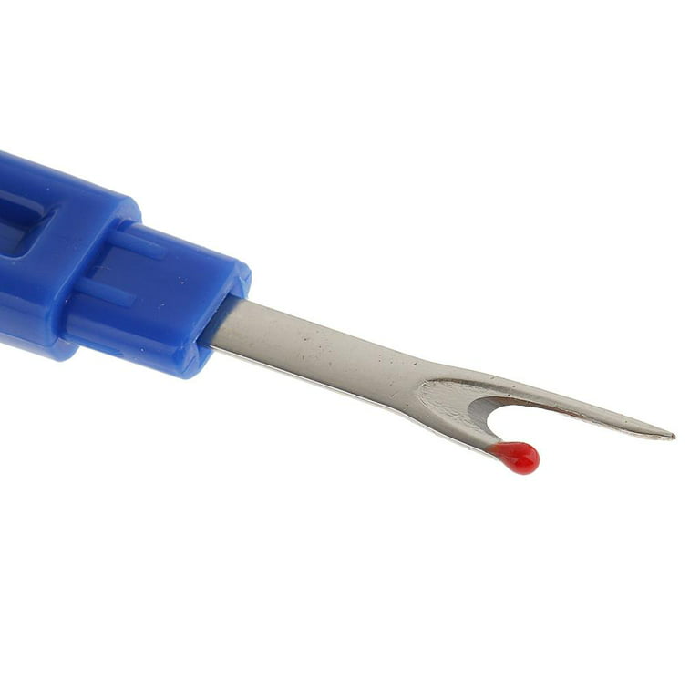 Blue Handle Sewing Unpicker Seam Ripper, Steel, Large Size 3.3 Inch And  Small Sizes 5.5 Inch, 2Pcs