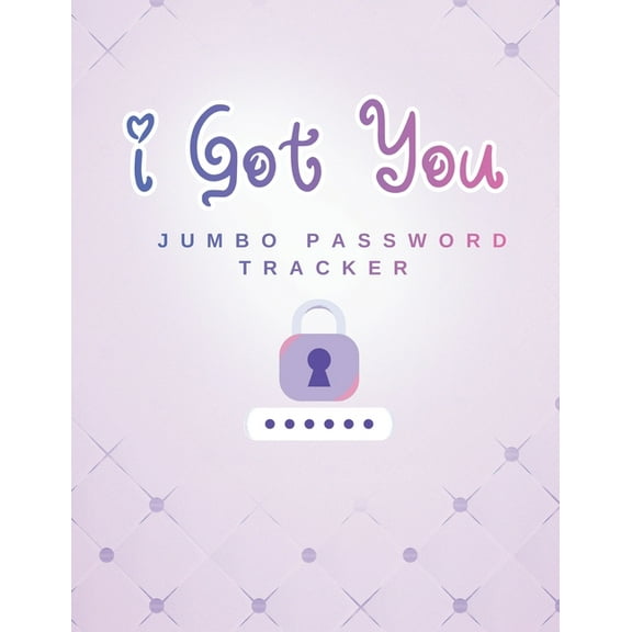 Jumbo Password Tracker: Securely Store Website Logins, Passwords & Account Details, (Paperback)