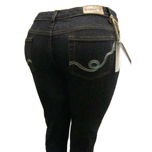 Omega Jeans Skinny Stretch pour Femmes - Bleu Tourbillon 4, 11