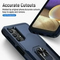 thumbnail image 6 of Samsung Galaxy A32 5G Case(Not for A32 4G), Heavy Duty Shockproof Military-Grade Phone Case with Ring Kickstand for Galaxy A32 5G 6.4"(Blue), 6 of 16