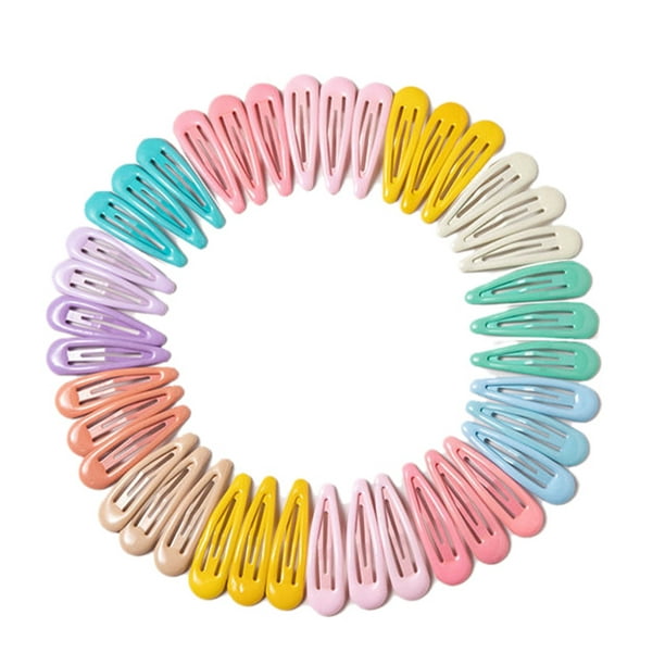 40 Pcs Kids Hair Clips Baby Girls Candy Color Hair Pins Cute Hairpins -  