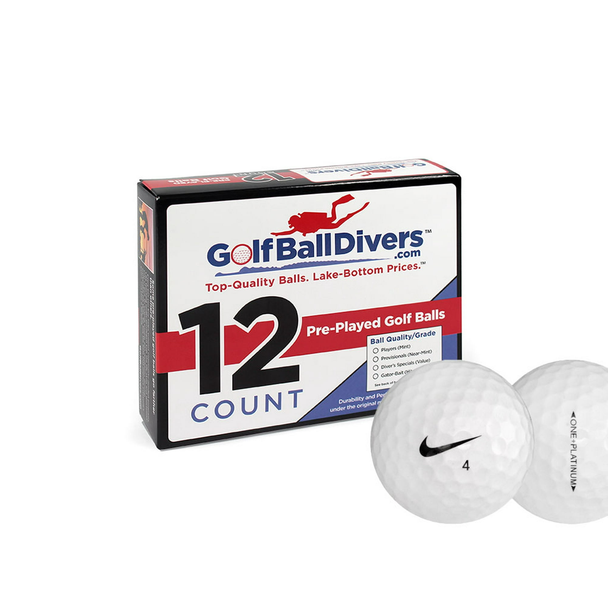 brugt tandpine påske Nike One Platinum Golf Balls, Used, Good Quality, 12 Pack - Walmart.com