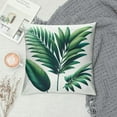 thumbnail image 2 of Leisuo  Green Tropical Leaves Throw Pillow Cover Summer Palm Tree Leaf Outdoor Decorative Square Cushion Cover with Hidden Zipper for Sofa Bed Couch Car Living Room Decor, 2 of 5