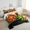thumbnail image 4 of Erosebridal Burrito Tortilla Comforter Set Full Adults,Realistic Food Bedding Set Funny Decor for Home,Novelty Taco Burritos Bedding Comforter Sets Birthday Gifts Quilt Bed Set 3Pcs, 4 of 5