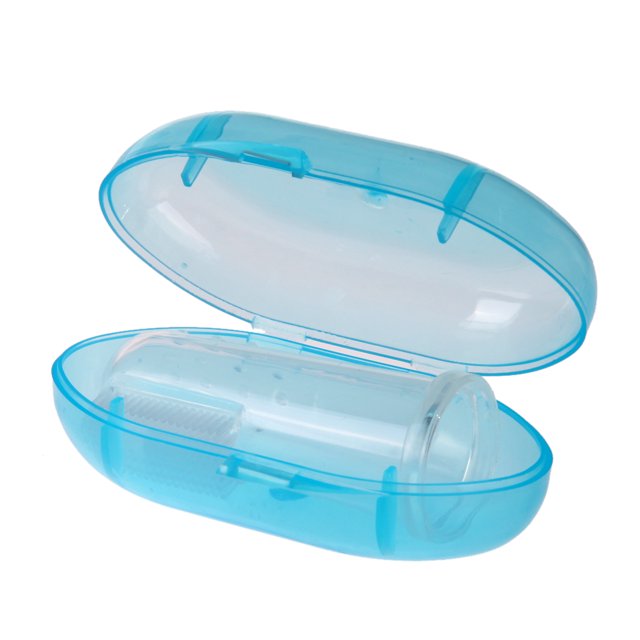 Sywqhk Cepillo de dientes para mascotas, limpiador de dientes de perro de silicona, limpieza de dientes de gato (azul) Sywqhk Para estrenar