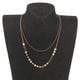 thumbnail image 3 of Collar Con Colgante De Lentejuelas De Doble Cadena Chapada En Oro Nobby Para Mujer Yinane Collar de cadena doble, 3 of 7