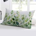 thumbnail image 5 of Green Leaves Throw Pillow Cover 20 x 36 Inch Decorative Pillow Cover Watercolor Rustic Spring Branch Plants Lumbar Pillowcase Seasonal Rectangle Cushion Case for Couch Sofa Bed Living Room, 5 of 7
