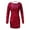 Red, variant on Women's Long Sleeve Red Sparkle Dress Carnival Dress Sparkly Christmas Dress