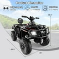 thumbnail image 2 of OLAKIDS 2 Seater 24V Ride on Car, 4WD Kids ATV Quad with Remote Control, LED Lights, Power Display, Bluetooth, Spring Suspension, Electric 4 Wheeler for Boys Girls Aged 3+ Years, 2 of 8
