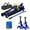 2 Ton-Set 1-Lift Range 3.3"-15.2"(BLUE), variant on LoLado Hydraulic Trolley Low Profile and Steel Racing 3Ton (6,000 lb) Capacity, Floor Jack with Piston Quick Lift Single Pump, Blue Lifting Range 5.1"-20"