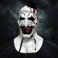 thumbnail image 4 of Clown Mask Evil Bloody Mouth Clown Mask With Black Hat Scary Killer Joker Mask Halloween Cosplay Costume Party Props, 4 of 5