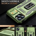thumbnail image 2 of for iPhone 11 Pro Max Case with Screen Protector,Sliding Camera Cover,-Grade Cover with  Stand Phone Case 6.5" Olive Green, 2 of 12