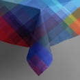 thumbnail image 5 of Colorful Rainbow Checkered Pattern Square Tablecloth,Waterproof Square Table Cover,Wipeable Spillproof Washable Table Cover for Home Kitchen Party Decor 52"x52"(132x132cm), 5 of 6