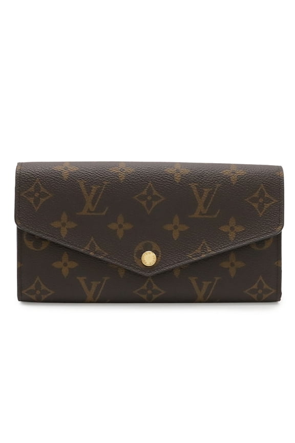 Pre-Owned LOUIS VUITTON Louis Vuitton Monogram Portefeuille Sarah Bi-fold Long Wallet Fuchsia...