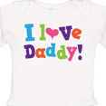 thumbnail image 4 of Inktastic I Love Daddy Girls Girls Long Sleeve Baby Bodysuit, 4 of 5