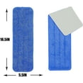 thumbnail image 2 of lamsexx 8Pcs Microfiber Mop Pads,16.5''x 5.5'' Blue Reusable Microfiber Spray Mop Replacement Heads for Wet/Dry Mops,for Home and Office Cleaning Scrubbing Floor Mop Pad, 2 of 5