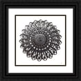 thumbnail image 1 of Sophie 6 20x20 Black Ornate Wood Framed with Double Matting Museum Art Print Titled - Filigree II, 1 of 4