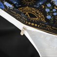 thumbnail image 3 of Homewish Gothic Crow Moth Twin Duvet Cover, Blue Flowers Twin Bedding, Black Sun Moon Decor, Black Reversible 2pcs, 1 Duvet Cover and 1 Pillowcase, 3 of 5