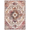 thumbnail image 2 of SAFAVIEH Crystal Debra Southwestern Area Rug, Light Blue/Burgundy, 5' x 8', 2 of 12