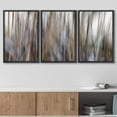thumbnail image 3 of wall26 Framed Canvas Print Wall Art Set Blur Effect Brown &amp; Black Paint Strokes Abstract Shapes Illustrations Modern Art Bohemian Multicolor for Living Room, Bedroom, Office - 24"x36"x3, 3 of 5
