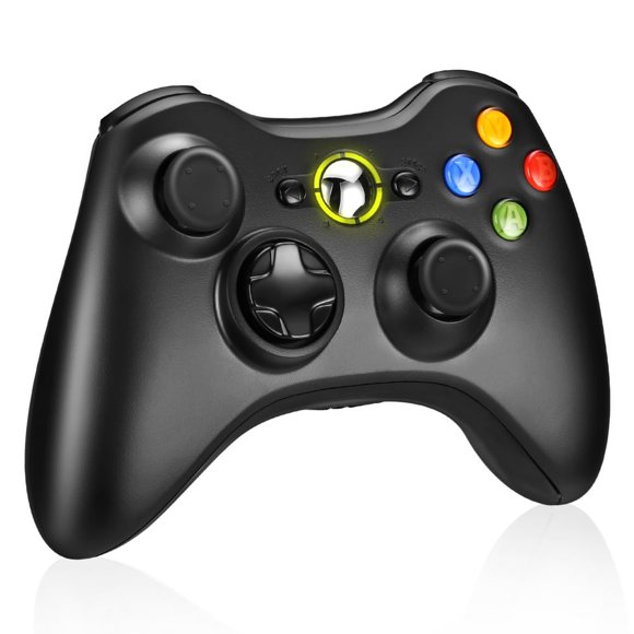 CNKOO pour Microsoft Xbox 360 Manette Sans Fil Jouer Jeu Noir