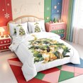 thumbnail image 2 of Manfei Merry Xmas 7pcs Queen Bedding,Vintage Christmas Snowflake Bedding Comforter Set Queen,Xmas Reversible, 2 of 7