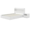 thumbnail image 2 of Nexera Hunter Platform Bed With Headboard And 1-Drawer Nightstand, 2 of 9