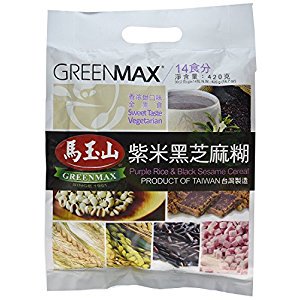 NineChef Bundle - Greenmax Yam and Black Sesame Cereal 15.9 Ounce (2 Bag) + 1 NineChef ChopStick