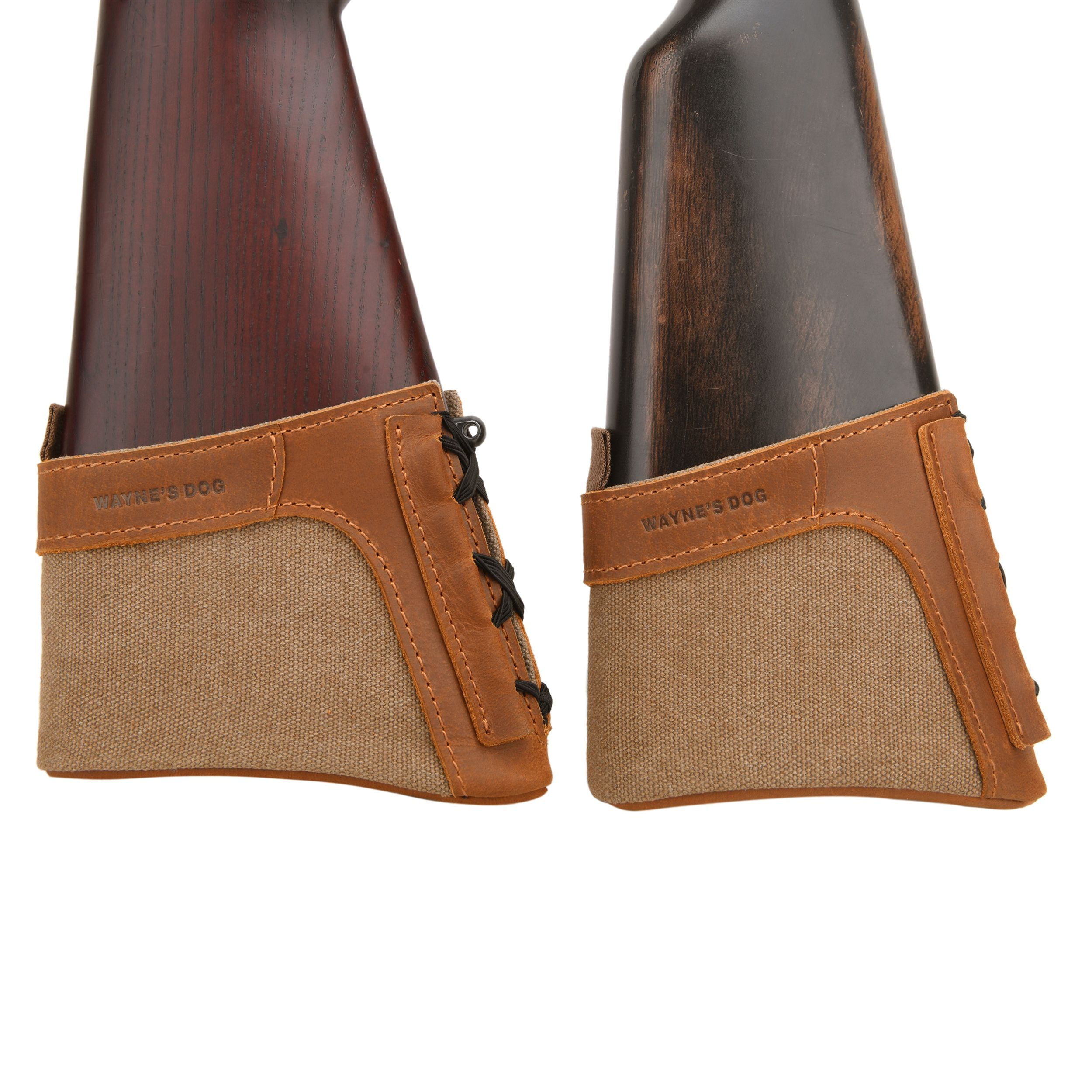 Wayne's Dog Canvas Leather Slip on Rifle Recoil Pad Shotgun Buttstock Adjustable