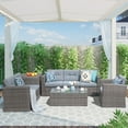 JOIVI Outdoor Furniture Set, 8 Piece Patio Wicker Sectional Patio