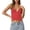 Red, variant on Womens Camis Polka Dot Backless Halter Neck Slim Fit Y2K Crop Top Casual Party Wear White M