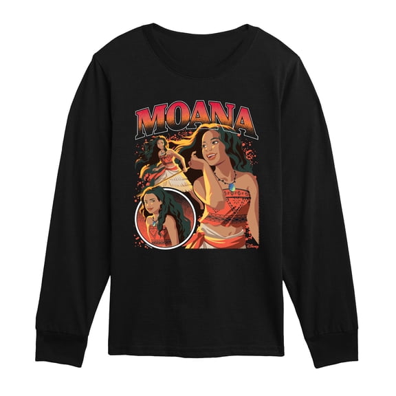 Moana Live Action - Portrait - Youth Boys Long Sleeve Graphic T-Shirt