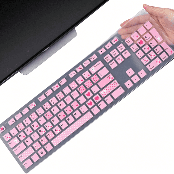 GJX Keyboard Cover Skin ; Wireless Keyboard,Desktop 24"27"