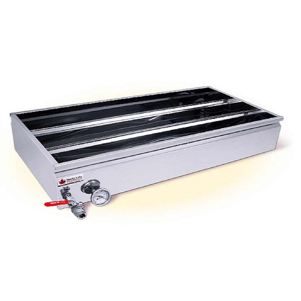 Smoky Lake Maple 2' x 3' Stainless Steel Divided Maple Syrup Evaporator