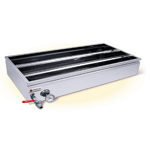 Smoky Lake Maple 2' x 3' Stainless Steel Divided Maple Syrup Evaporator