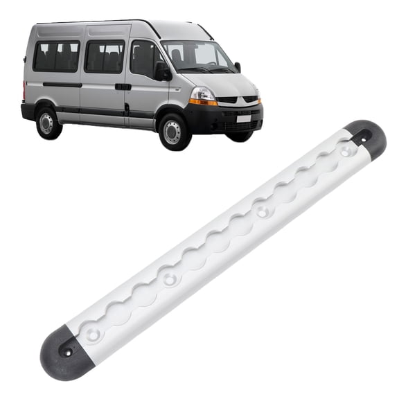 Cargo Control L Track Rail Tie Down System with 2 End Caps Silver