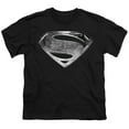 thumbnail image 2 of Justice League Movie Superman Symbol Black Suit Kids T Shirt (Small) for Youth Toddler Boys and Girls, Black, 2 of 5