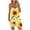 Yellow, variant on IROINNID On Sale Jumpsuit Shorts for Women Summer Leisure Printing Jumpsuit Loose Shorts With Pockets Jumpsuit Back straps,Yellow