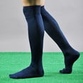 thumbnail image 4 of 1 Pair Long Socks Solid Color Sweat Absorbent Good Elasticity Men Over Knee Sports Socks for Outdoor Activities, 4 of 8