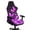 Purple Butterflies Glow, variant on HELLHERO Purple Butterfly Floral 4 Pcs Gaming Chair Cover with Armrest Cover for Gamer, Soft Spandex Gaming Chair Seat Cover with Armrest Covers for Office