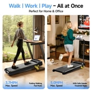 YPOO Clearance Walking Pad with Incline, Foldable Treadmill for Home and Office, 300 lb Capacity, Remote and APP Control